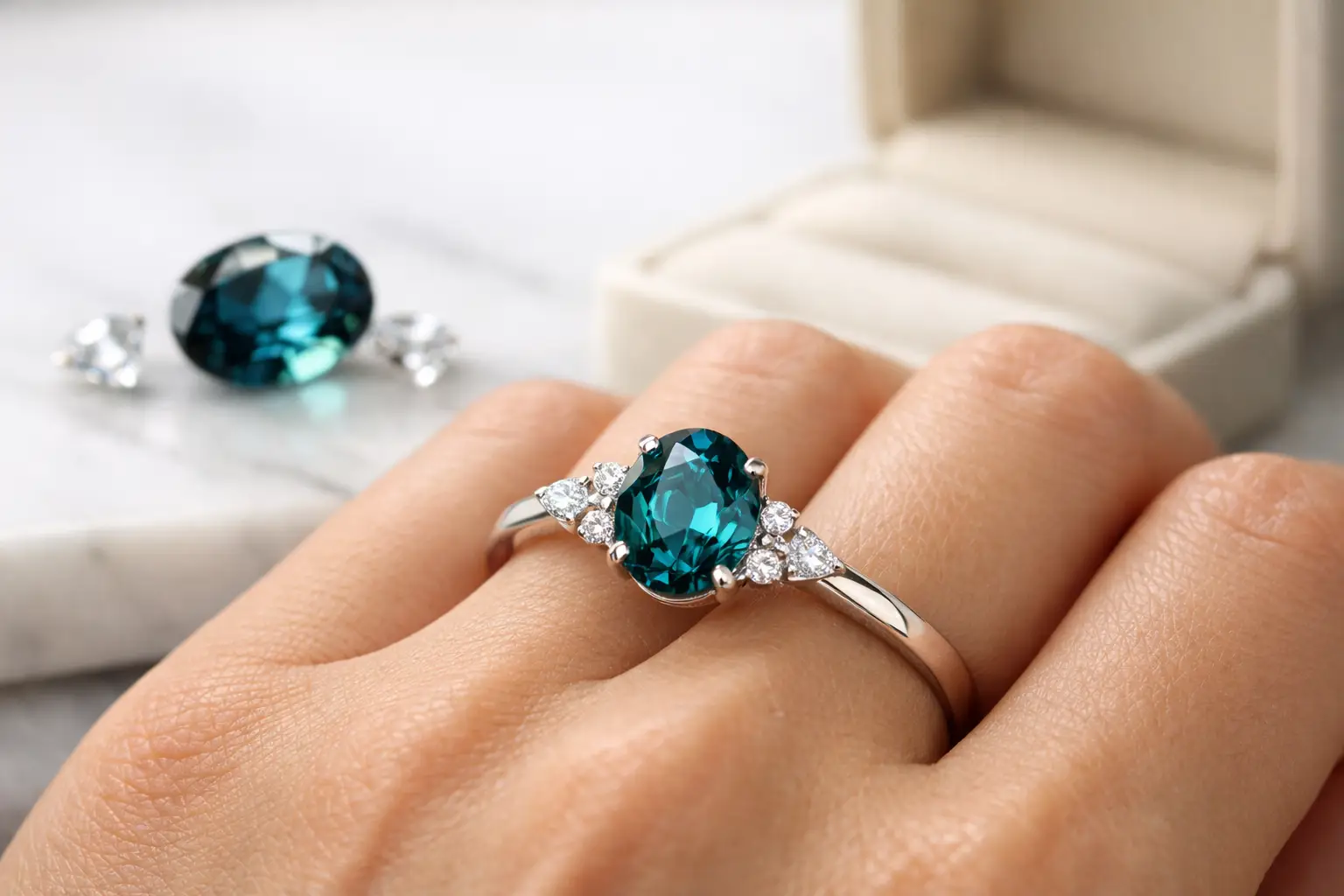 Choosing a Teal Sapphire Engagement Ring